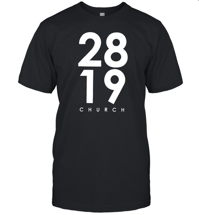 2819 Church Bold Black T-Shirt – Minimal Faith Statement Tee
