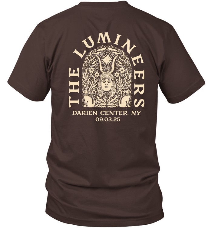 The Lumineers Automatic September 3rd Darien Center Event Tee
