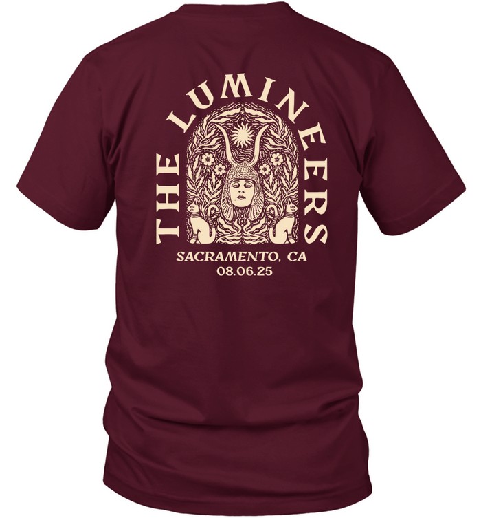 The Lumineers Automatic August 6th Sacramento Event Tee