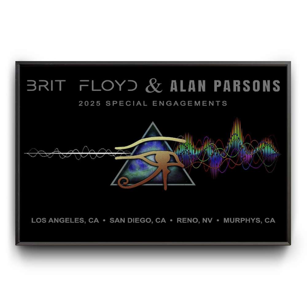 Brit Floyd Alan Parsons Tribute Show Poster – Psychedelic Rock Wall Art | JulyClothing