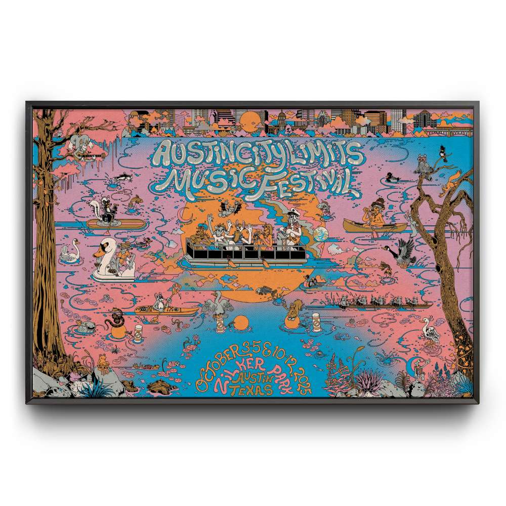 2025 ACL Signed & Numbered Poster – Limited Edition Festival Print | JulyClothing