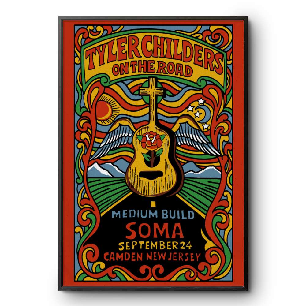 Tyler Childers Camden NJ Poster – On the Road Tour Sept 24, 2025 | Limited Edition