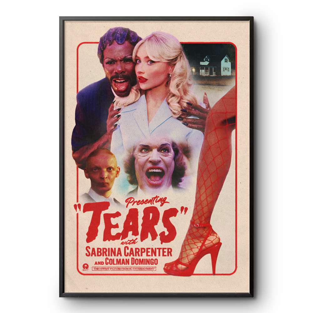 Sabrina Carpenter Tears Movie Style Poster – Jumbo Music Wall Print