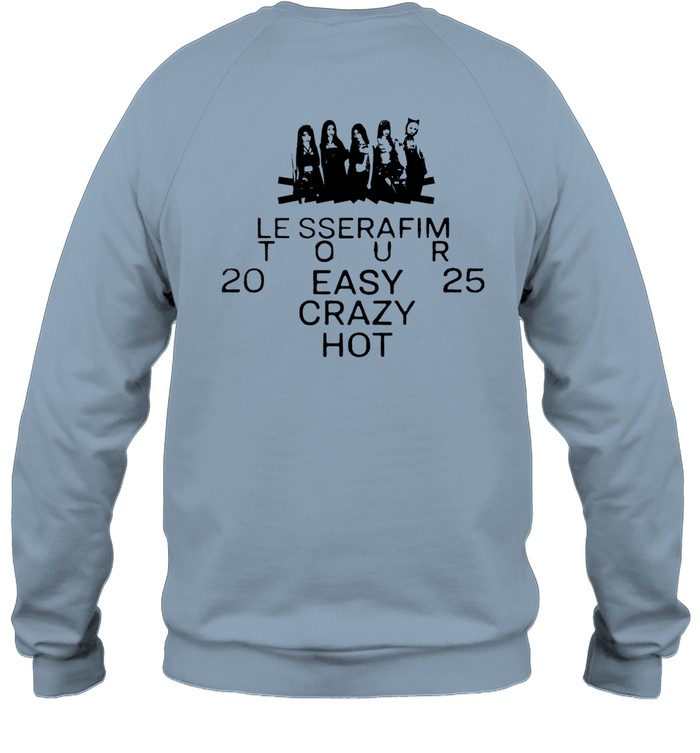LE SSERAFIM Tie Dye Sweatshirt – Colorful K-Pop Crewneck