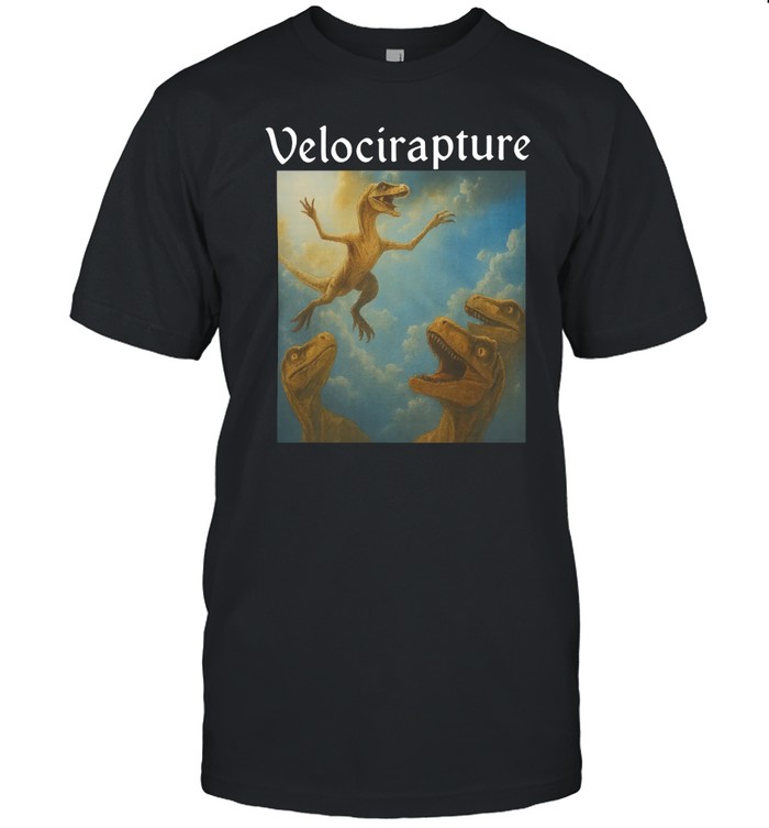 Velocirapture T-Shirt – Humorous Dinosaur Graphic Tee | JulyClothing