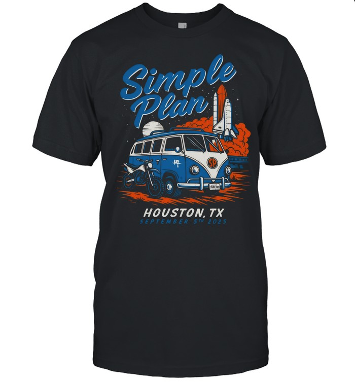 Simple Plan Houston Concert T-Shirt – September 5, 2025 Event Tee