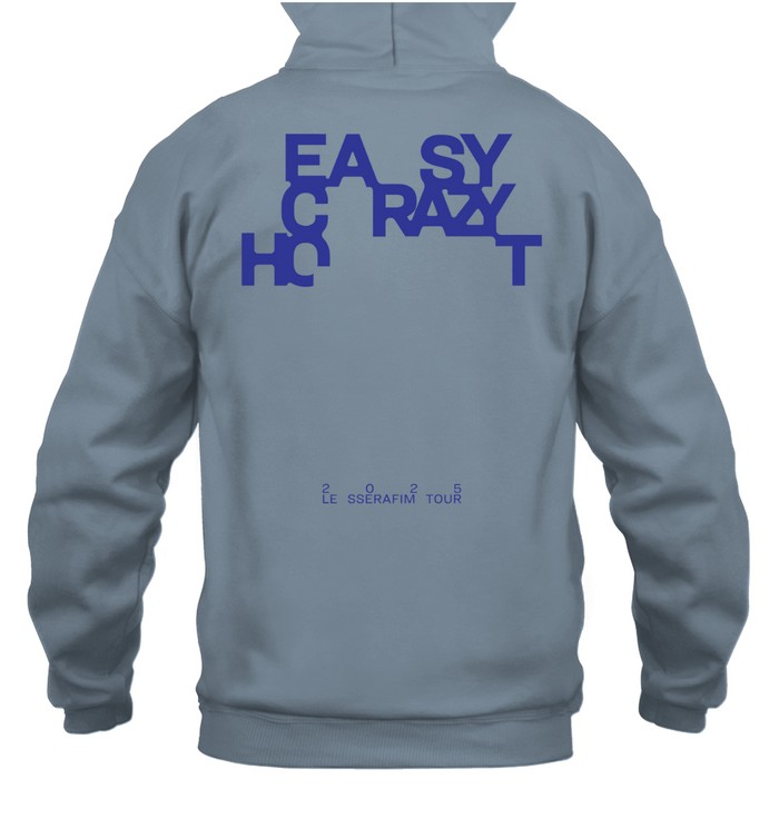LE SSERAFIM Easy Crazy Hot Seattle Hoodie – K-Pop Tour Graphic Sweatshirt