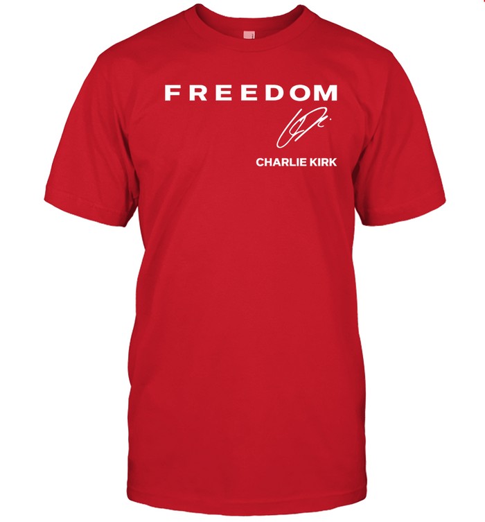 Red Freedom Shirt Charlie Kirk