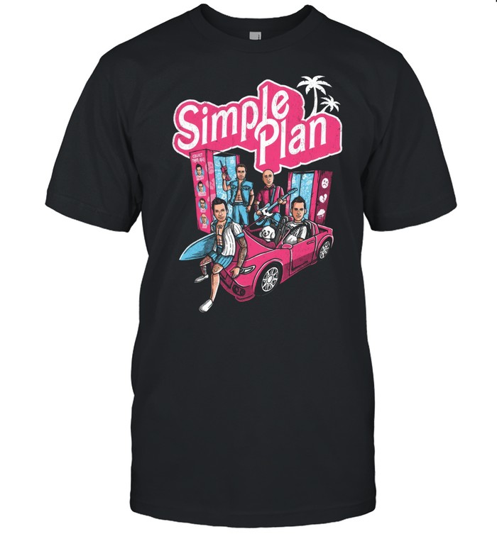 Simple Plan Dolls And Car Tee – Retro Music Graphic Shirt