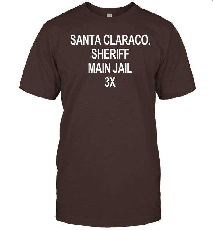 Cain Velasquez Wearing Santa Claraco Sheriff Main Jail 3X Shirt