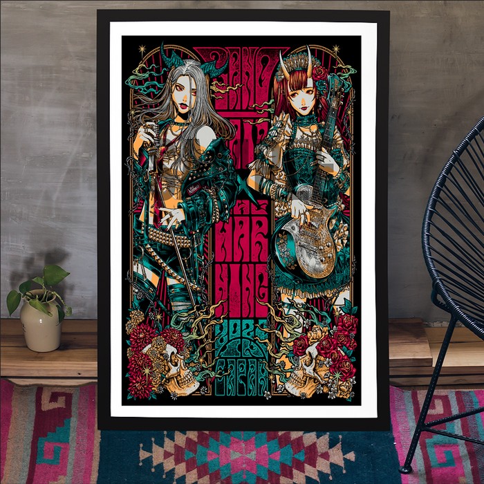 BAND-MAID × The Warning June 12, 2024 In Japan Show Poster