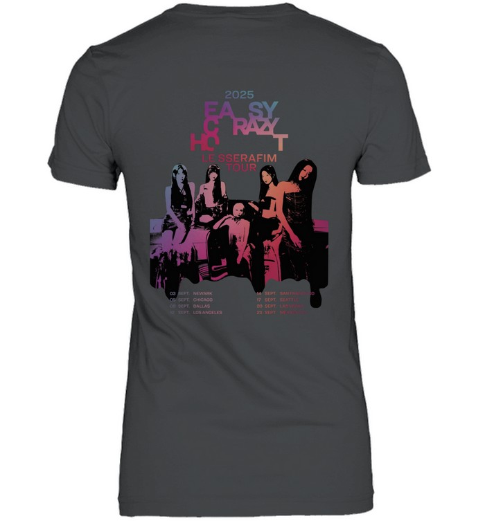 LE SSERAFIM EASY CRAZY HOTチェックシャツ Mサイズ 2025 LE SSERAFIM TOUR EASY CRAZY HOT JAPAN PLAID SHIRT Size