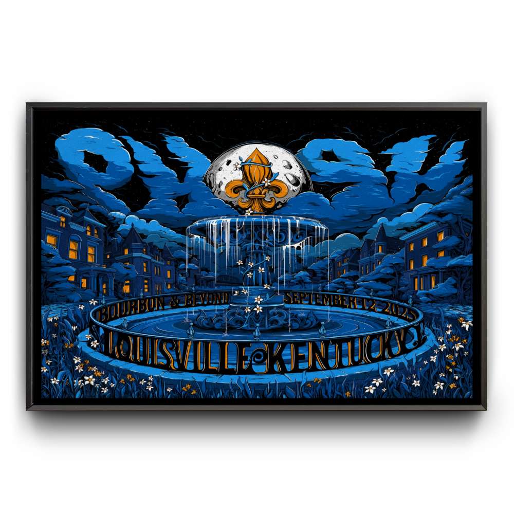 phish ポスター Phish Poster SPHERE POLLOCK WATERWHEEL S/N x/400 Print Las