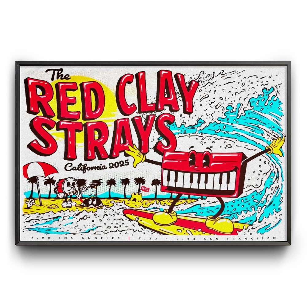 専用 ツアーブック+ポスター The Red Clay Strays Nampa ID On July 27 2025 Tour Poster
