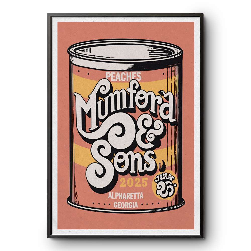 Mumford And Sons 7-26-2026 In Alpharetta GA Tour Poster
