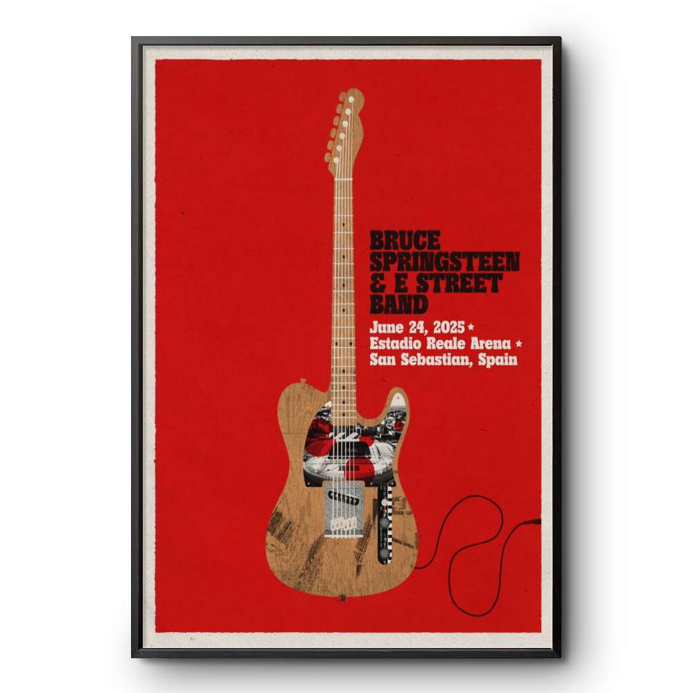 アート・デザイン・音楽 'Ritmo Do Brasil' Bruce Springsteen & E Street Band 2023 Monza, Italy Poster