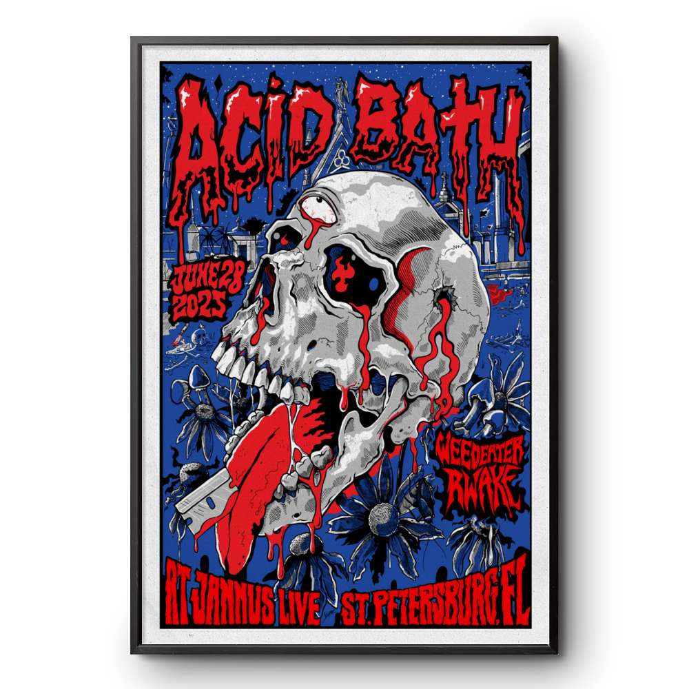Acid Bath St. Petersburg FL 6-28-2025 Poster | Custom prints store