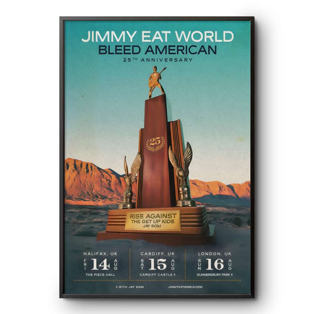 Jimmy Eat World Bleed American 25th Anniversary 2026 Poster