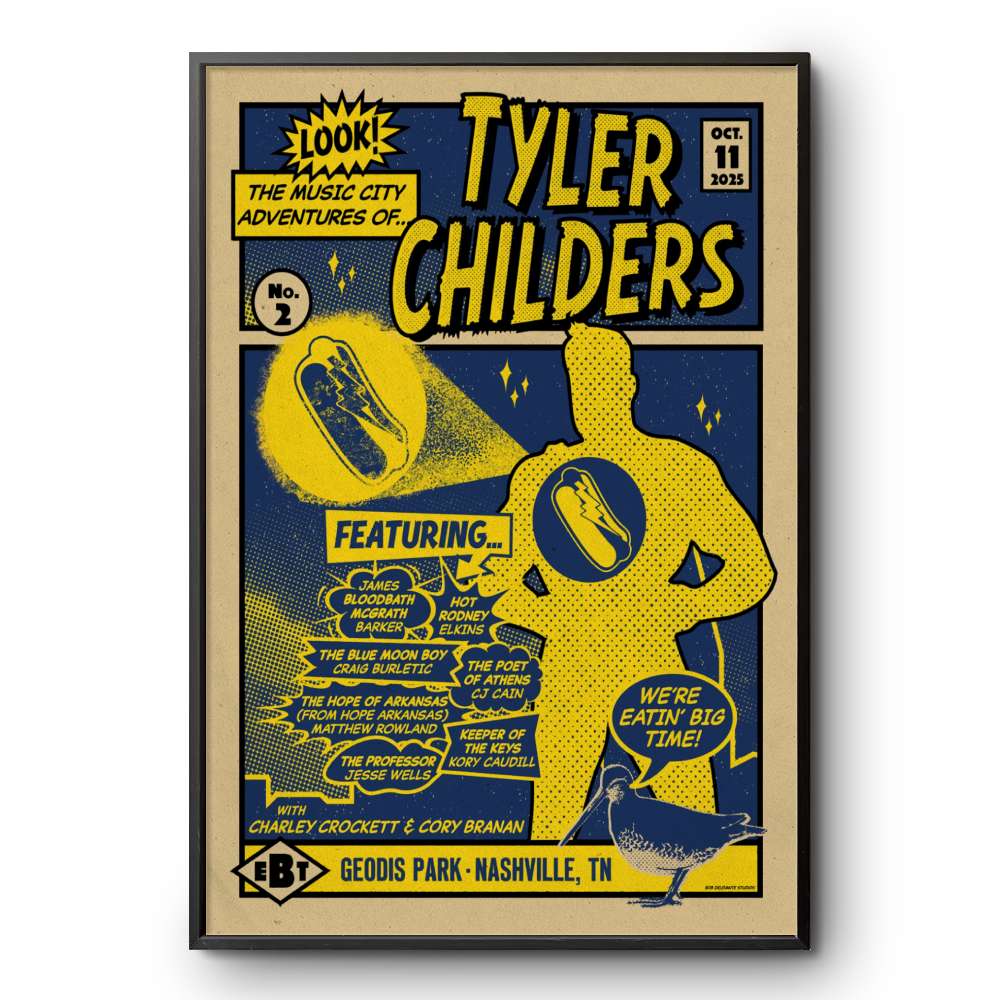 Tyler Childers Oct 11 2025 Geodis Park In Nashville TN Poster