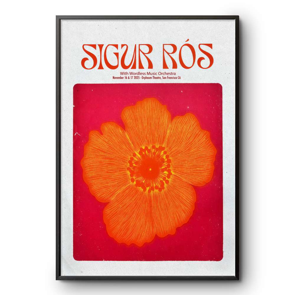 Sigur Ros In San Francisco CA On Nov 16-17 2025 Tour Poster
