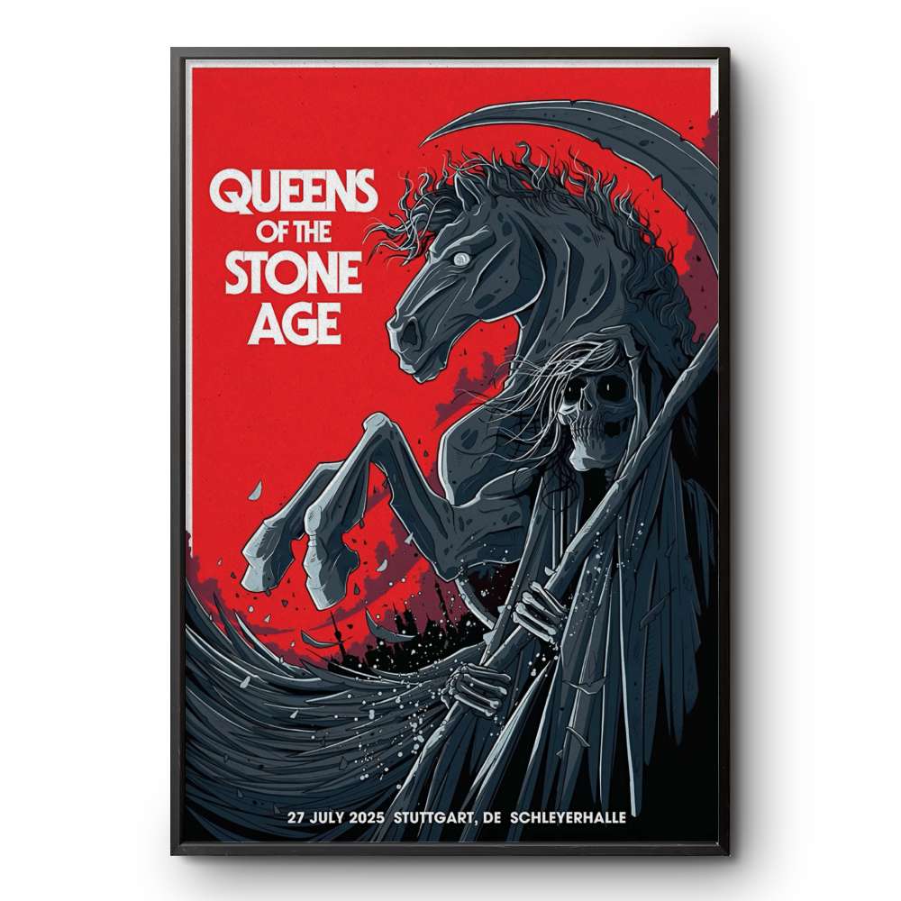 Queens of the Stone Age 40枚限定 メタリック ポスター Queens Of The Stone Age 7-27-2025 In Stuttgart DE Poster