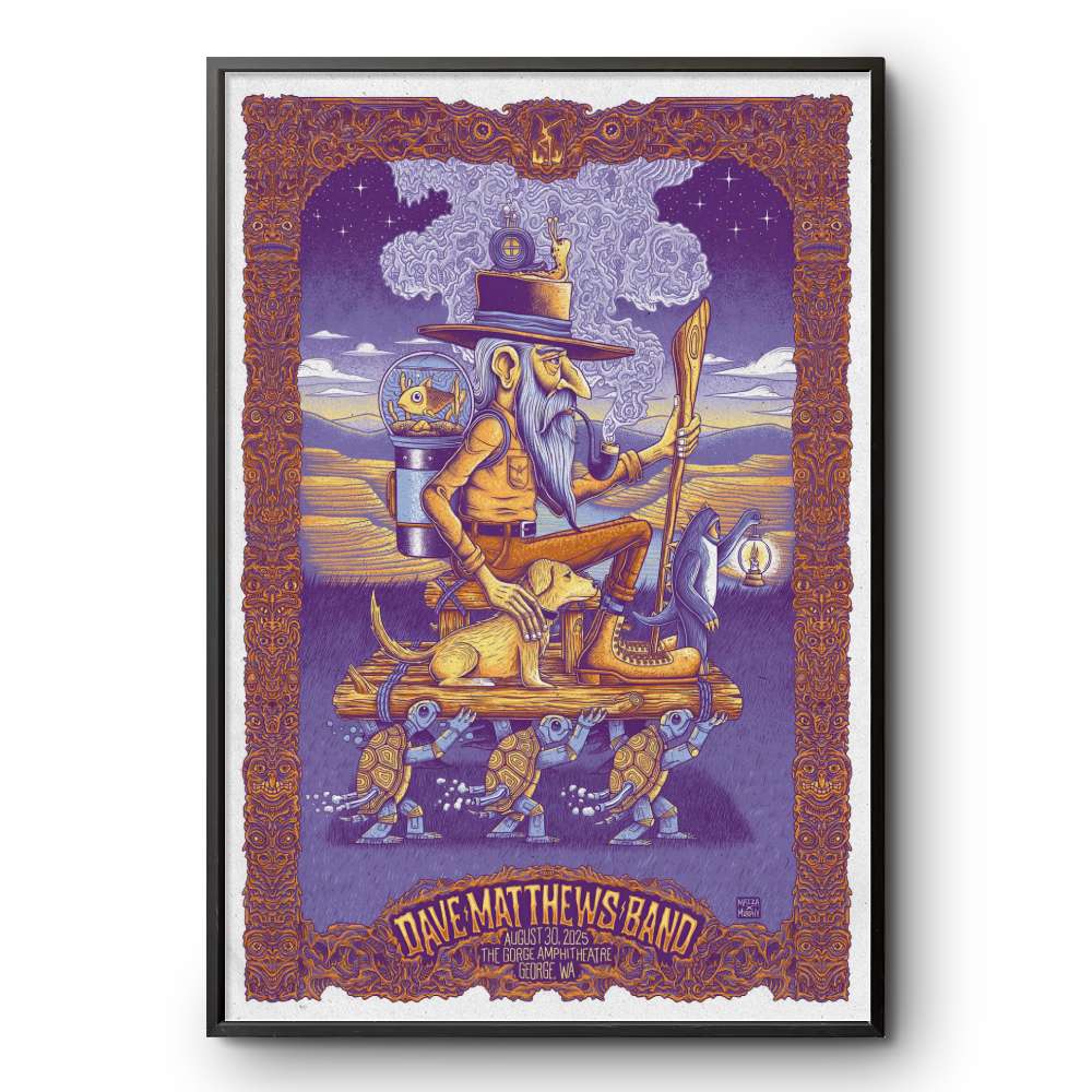 Dave Matthews Band 8-30-2025 The Gorge Amphitheatre Poster