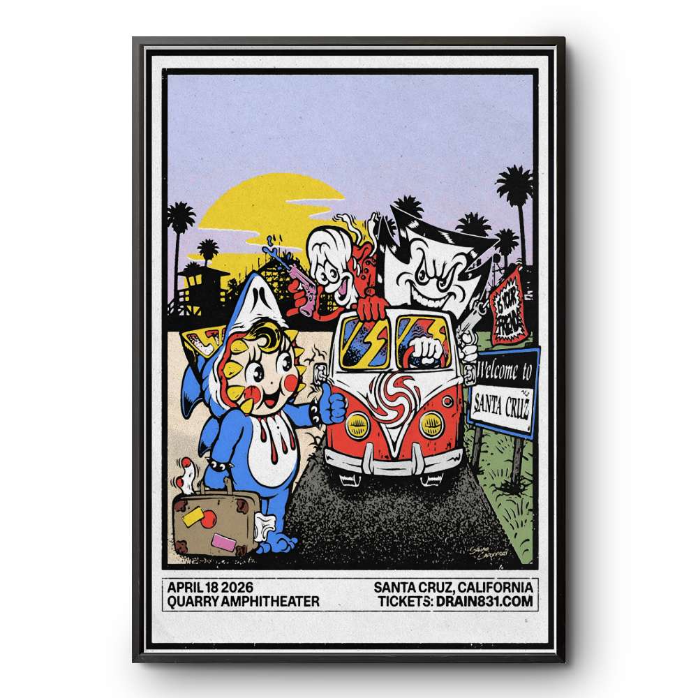 DRAIN Quarry Amphitheater Santa Cruz CA Apr 18 2026 Poster