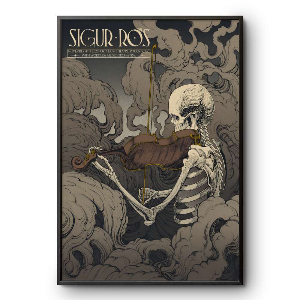 Sigur Ros Nov 4 2025 Orpheum Theatre Phoenix AZ Poster | Custom