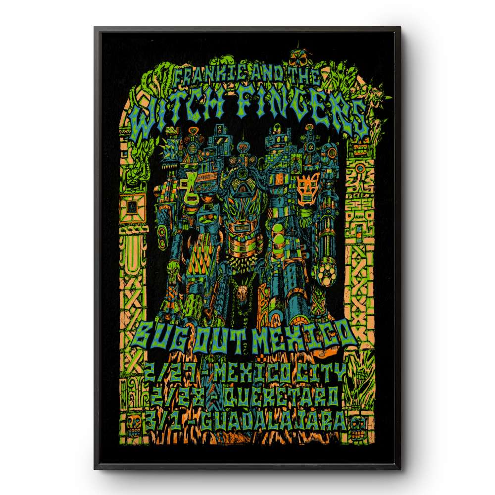 Frankie And The Witch Fingers Bug Out Mexico 2026 Tour Poster