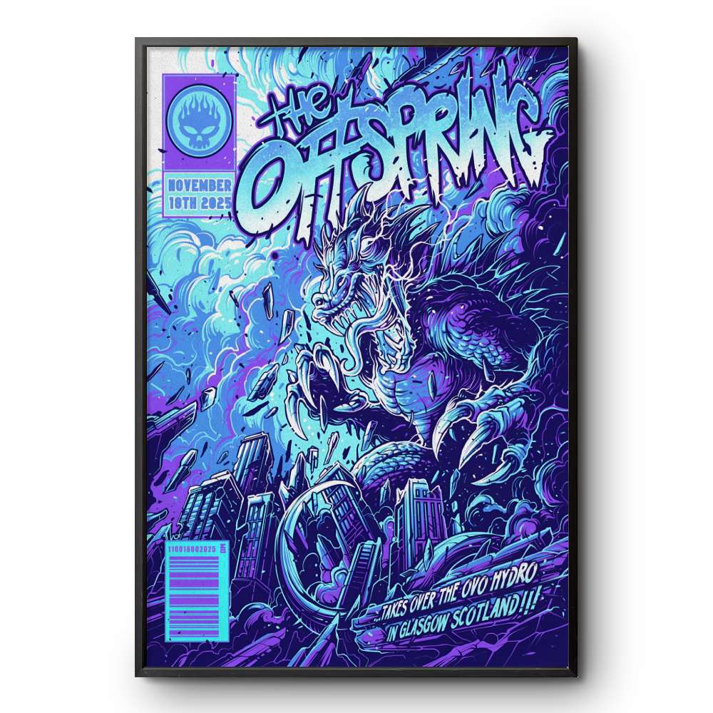 The Offspring Glasgow Event On Nov 18 2025 Poster | Custom prints