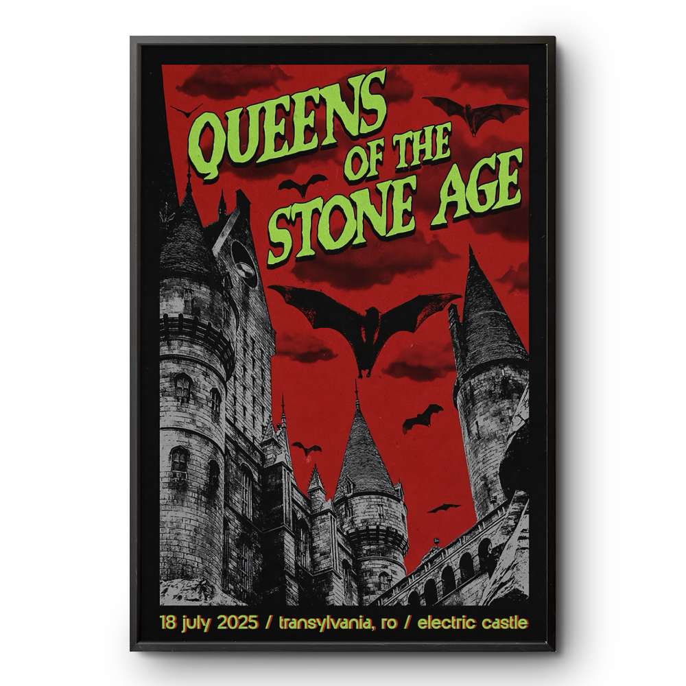 Queens Of The Stone Age 7-18-2025 In Transylvania RO Tour Poster