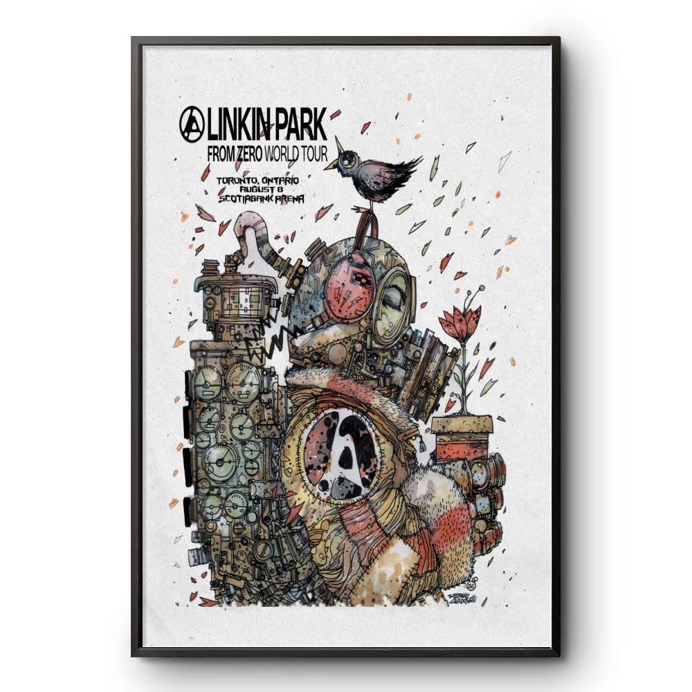 [直筆サイン]Linkin Parkポスター Linkin Park 2008 Camden, NJ Concert Poster – Ames Bros