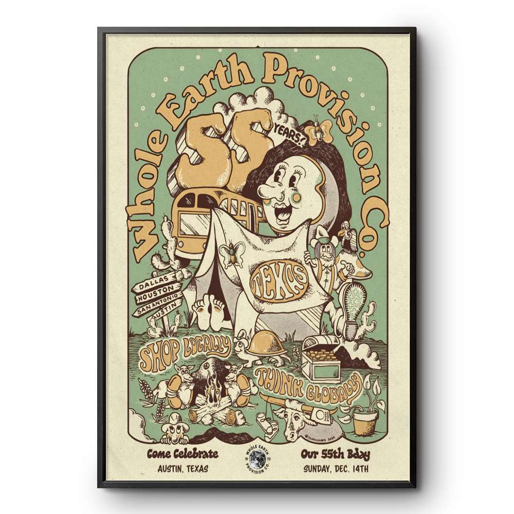 Whole Earth Provision Co. 12/14/2025 Austin TX Poster | Custom
