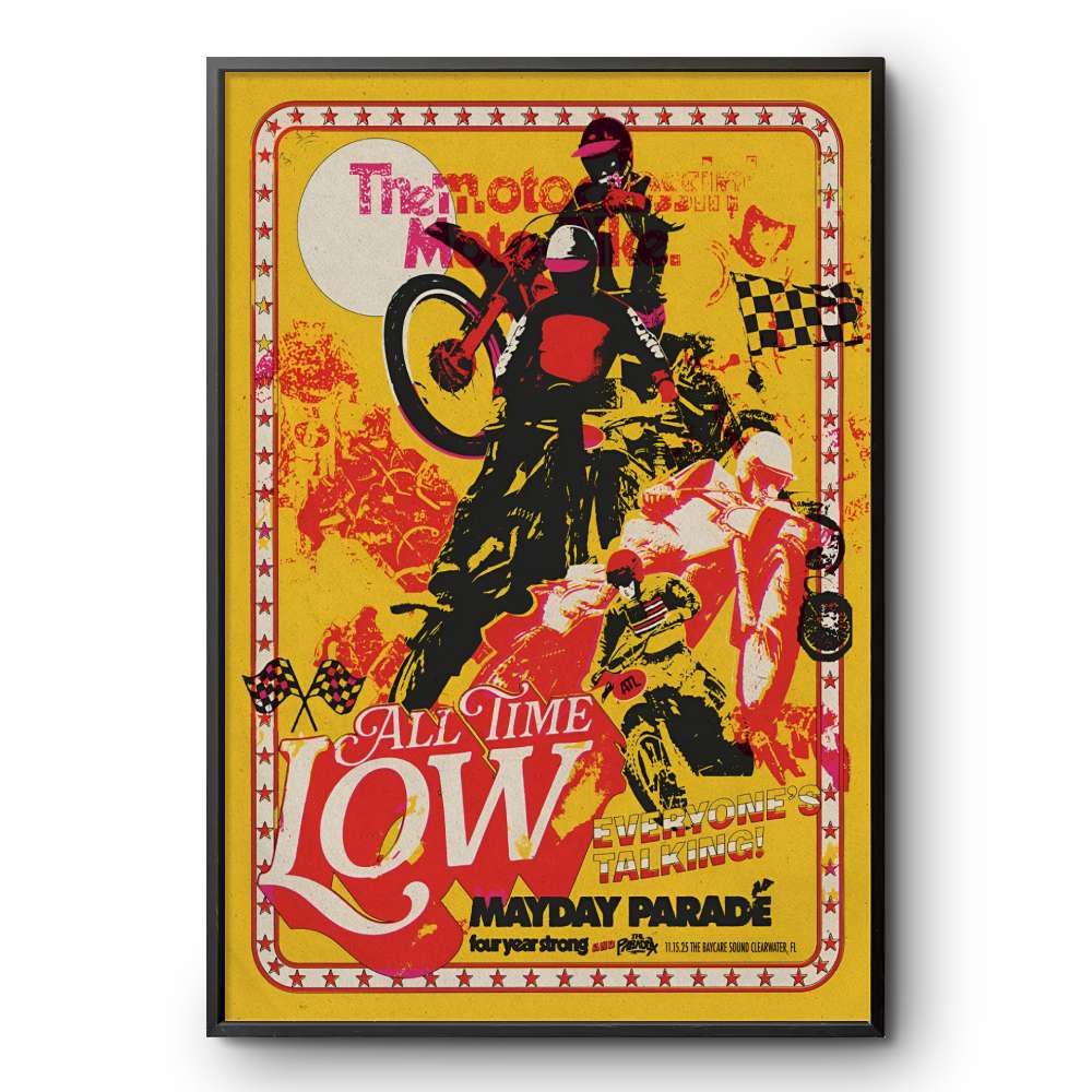 All Time Low In Clearwater FL On Nov 15 2025 Poster | Custom