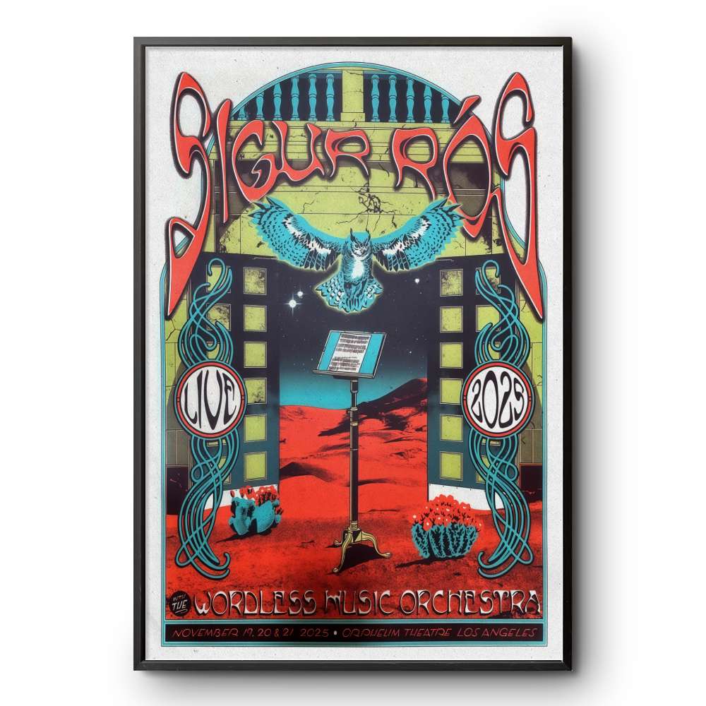 Sigur Ros Nov 19-21 2025 Orpheum Theatre In Los Angeles CA Poster