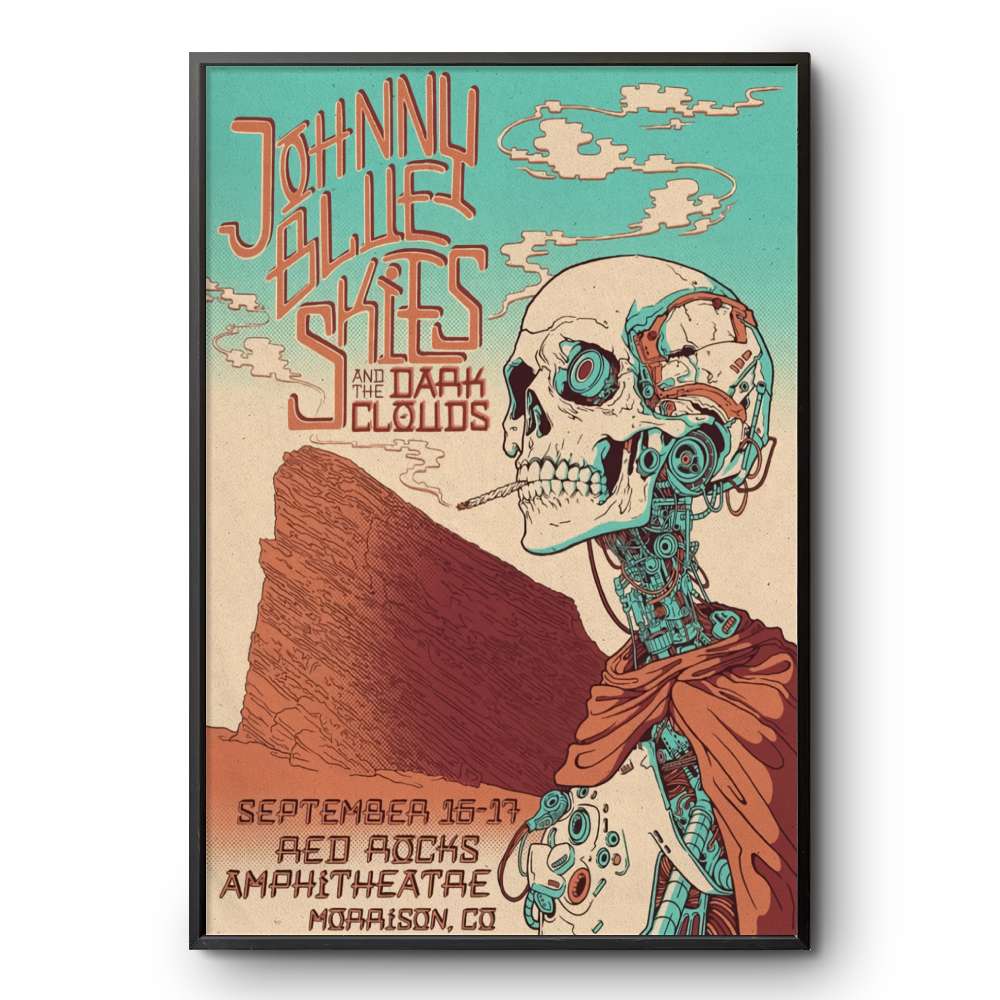 Johnny Blue Skies Sep 17 2025 Red Rocks In Morrison CO Poster