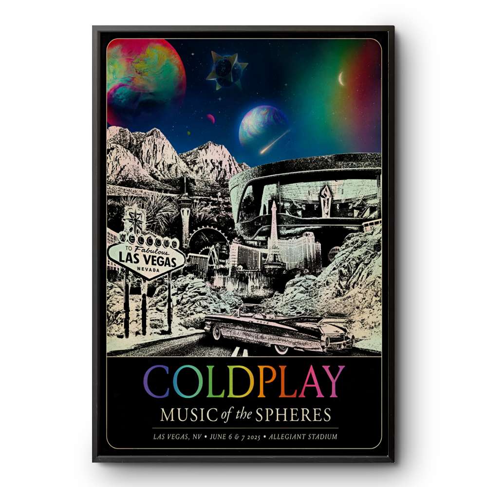 Coldplay Jul 26-27 2025 In Miami FL Poster | Custom prints store