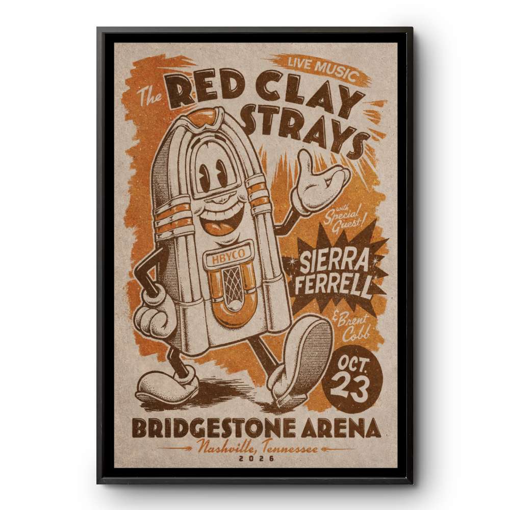 The Red Clay Strays 10.23.2026 Nashville TN Poster | Custom prints