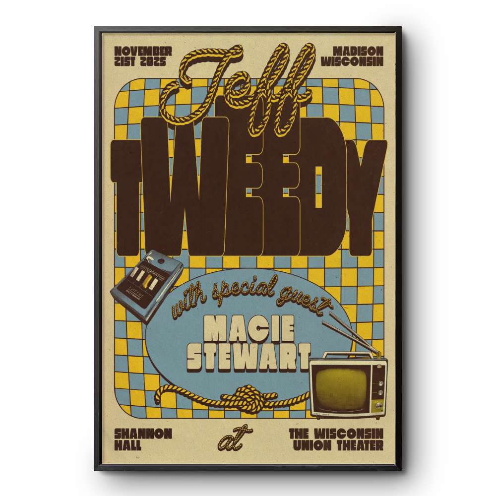 Jeff Tweedy Event Madison WI On Nov 21 2025 Poster | Custom prints