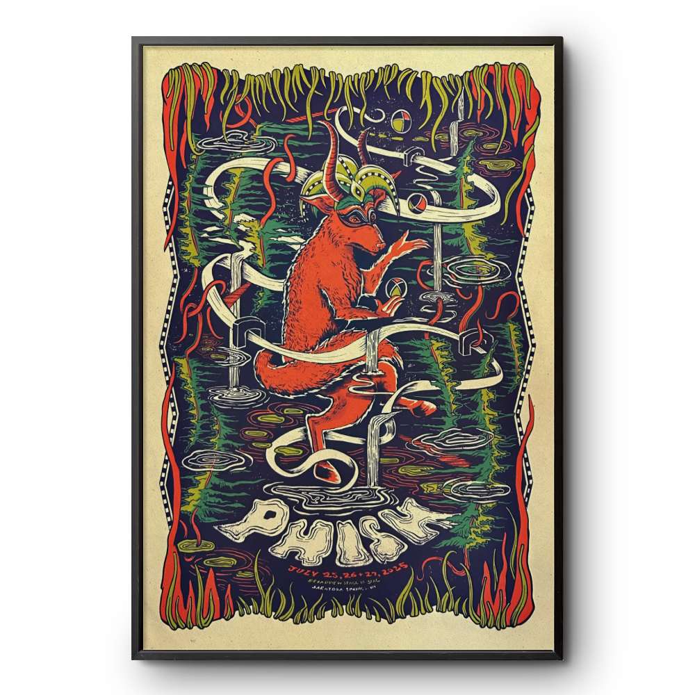 Phish Saratoga Springs 2025 Tour On Jul 25-26 Poster