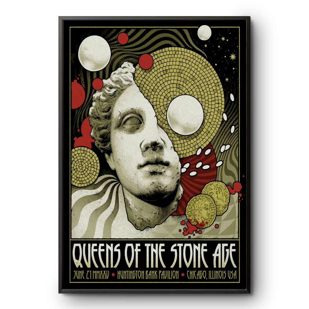 Queens Of The Stone Age Jun 21 2025 in Chicago IL Poster | Custom