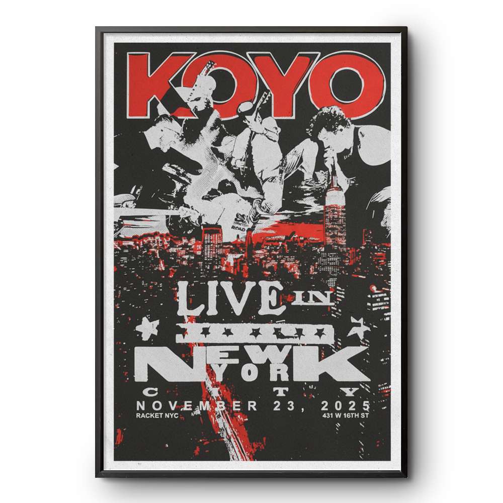 Koyo lihc Show Racket NYC Nov 23 2025 Poster | Custom prints store