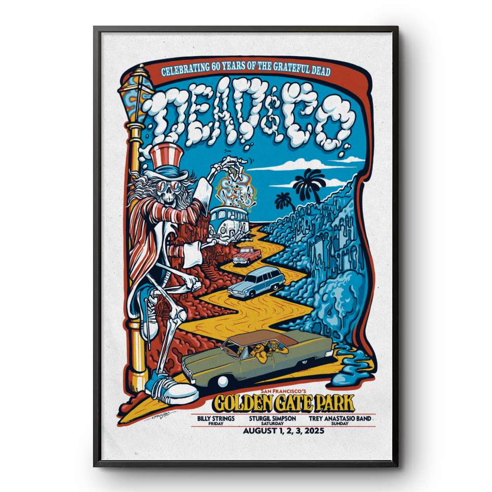 DEAD & COMPANY ポスター ゴールデンゲートパーク2025 Dead & Company Golden Gate Park Event Poster - August 2, 2025