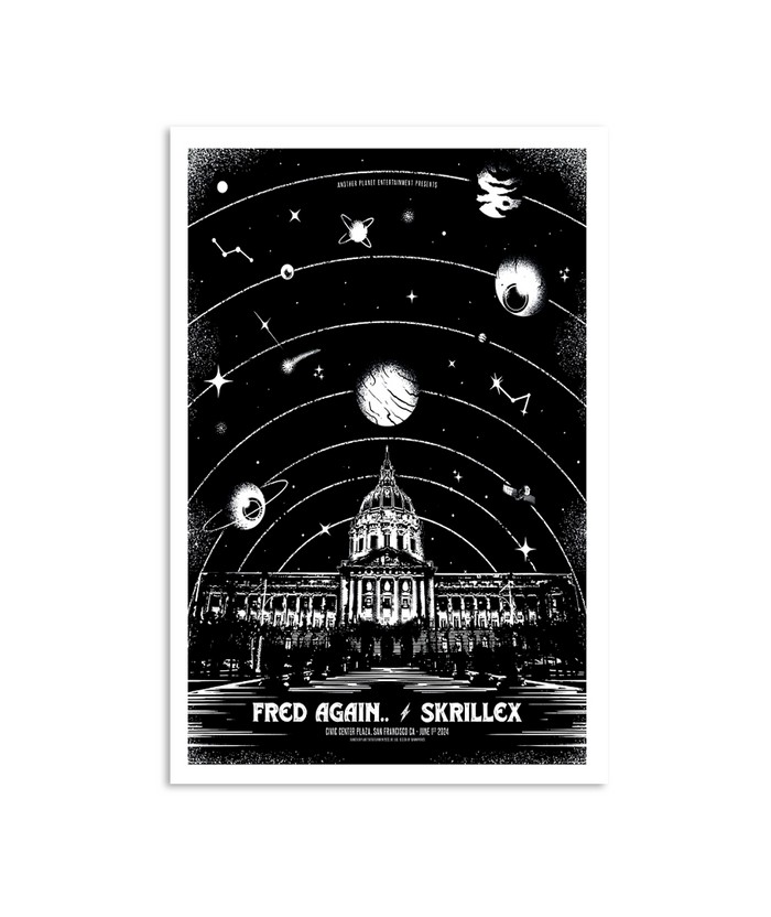 Poster Fred Again /W Skrillex At The Civic Center Plaza On June 1