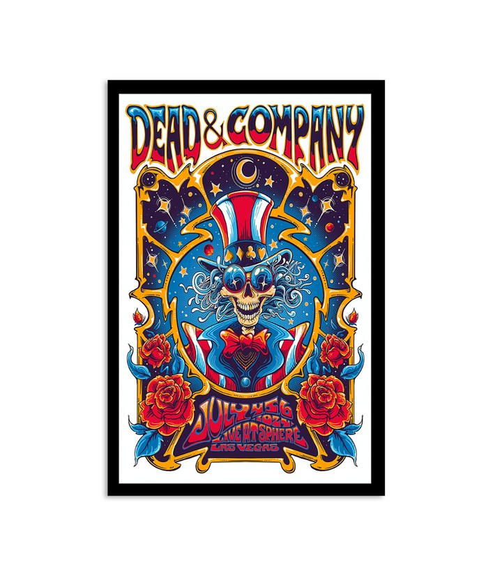 Dead & Company 2018 summer VIP限定ポスター GRATEFUL DEAD & COMPANY 2018 SUMMER TOUR SKULL & FLOWERS