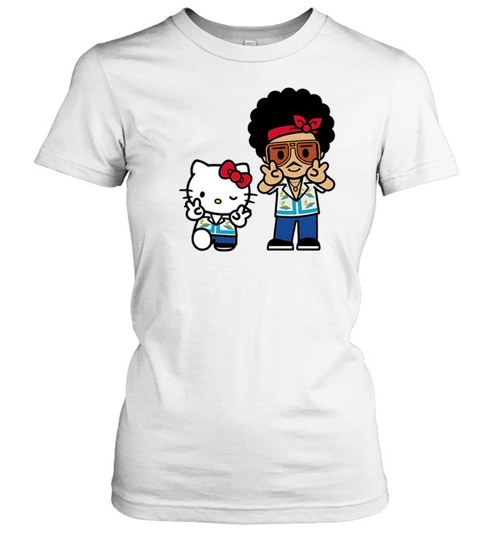 BRUNO MARS × HELLO KITTY フェイスタオル フェイスタオル ジャガードロングタオル オーガニックコットン