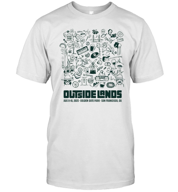 OUTSIDE LANDS 2025 Tシャツ 2025 Outside Lands Festival Official