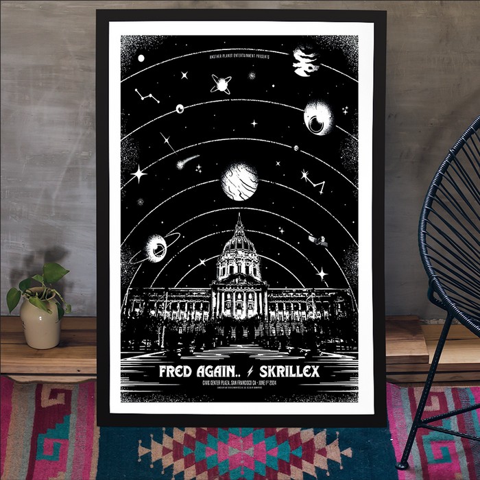 Poster Fred Again /W Skrillex At The Civic Center Plaza On June 1