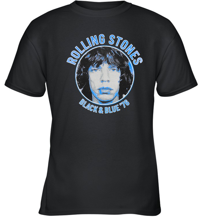 rolling stones Mick Jagger Tシャツ M ブラック The Rolling Stones Black and Blue Mick Jagger Tee | Custom