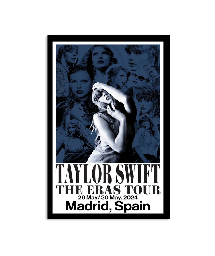 Taylor Swift The Eras Tour In Madrid, Spain 2024 Poster